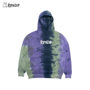 ���b�v���f�B�b�v �����Y �v�����g �p�[�J�[ RIPNDIP Ripndip Rubber Logo Hoodie Sage Slate Tie Dye �X�E�F�b�g �t�[�h �v���I�[�o�[ �p�[�J�[ �j�� �����Y rnd9537