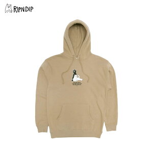 ���b�v���f�B�b�v �����Y �v�����g �p�[�J�[ RIPNDIP Keep The Cats In Hoodie Sandstone �X�E�F�b�g �t�[�h �v���I�[�o�[ �p�[�J�[ �j�� �����Y rnd9543