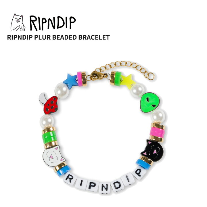 楽天市場】リップンディップ RIPNDIP PLUR BEADED BRACELET チャーム 