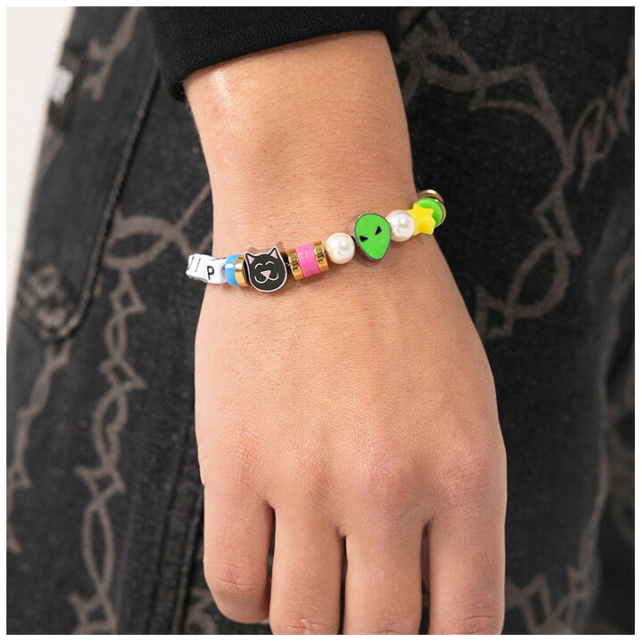 楽天市場】リップンディップ RIPNDIP PLUR BEADED BRACELET チャーム 