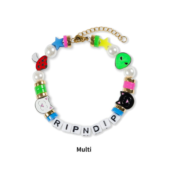 楽天市場】リップンディップ RIPNDIP PLUR BEADED BRACELET チャーム 