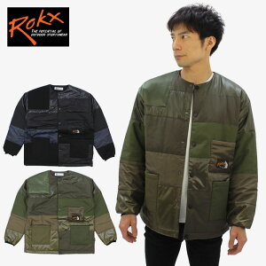 ���b�N�X ROKX PADDING CREWNECK by COSEALS Material Reuse �p�f�B���O �N���[�l�b�N by �R�T�G���Y �}�e���A�������[�X ���� �A�E�^�[ �����Y �j�� 21rx-j6015