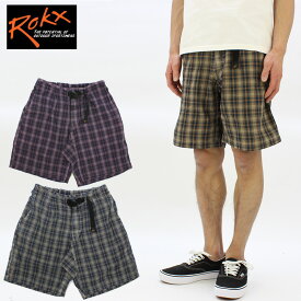 【ポイント5～10倍】ロックス ROKX INDIGO CHECK SHORT インディゴチェック ショートパンツ ハーフパンツ メンズ 男性 [AA]