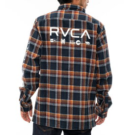 【ポイント5倍以上】ルーカ RVCA RVCA PRINT SHIRT 長袖 プリント シャツ ジャケット BD042-146 長袖 シャツ チェック メンズ [AA]