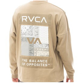 ＼スーパーSALE／ルーカ Tシャツ RVCA BANDANA LS TEE バンダナ柄 ロングスリーブTシャツ be041-058 メンズ 長袖 トップス ロングTシャツ ロンT 男性 父の日