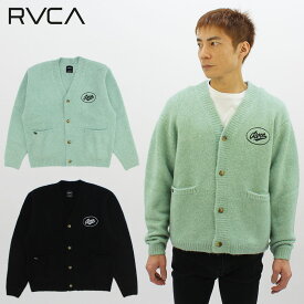 【ポイント5～10倍】ルーカ RVCA WORK SCRIPT CARDIGAN bc042-092 メンズ ニット カーディガン 男性 [AA]