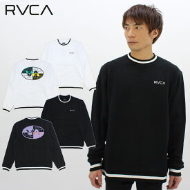 【ポイント5～10倍】ルーカ RVCA GLOBAL INK CREWメンズ クルースウェット トレーナー BC042-157 スウェット 男性 [AA]