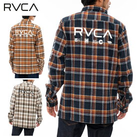 【ポイント5～10倍】ルーカ RVCA RVCA PRINT SHIRT 長袖 プリント シャツ ジャケット BD042-146 長袖 シャツ チェック メンズ [AA]