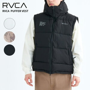 ���[�J �����Y ���ȃx�X�g RVCA RVCA PUFFER VEST �t�[�h�t�� �A�E�^�[ 2025�N�H�~���f�� BF042762