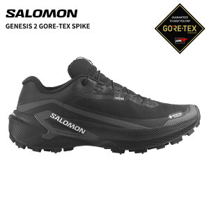 �T������ �����Y �h�� �g���C�������j���O�V���[�Y SALOMON �W�F�l�V�X 2 �S�A�e�b�N�X �X�p�C�N GENESIS 2 GORE-TEX SPIKE BLACK/BLACK/WHITE �j�� ���� �V���[�Y �C L45388400