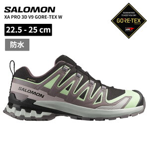 �T������ ���f�B�[�X �h�� �g���C�������j���O�V���[�Y SALOMON XA �v�� 3D V9 �S�A�e�b�N�X XA PRO 3D V9 GORE-TEX Black/Patina Green/Gray Violet L47882300