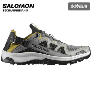 �T������ �����Y ���� �ʋC�� �E�H�[�^�[�V���[�Y SALOMON �e�b�N�A���t�B�r�A�� 5 TECHAMPHIBIAN 5 Castlerock / Willow / Black L49227700