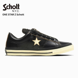 Schott×CONVERSE �V���b�g �R���o�[�X �X�j�[�J�[ �����X�^�[Z ONE STAR Z Schott �����Y ���f�B�[�X �A���J�W �V���[�Y �C 782-6190001