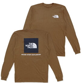 【4/23まで店内全品P5倍以上！】ザ・ノースフェイス THE NORTH FACE Mens L/S Box NSE Tee メンズ 長袖 Tシャツ カットソー [AA-3]