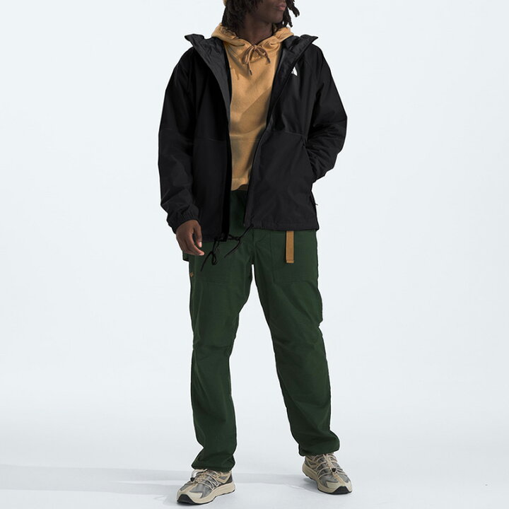 THE NORTH FACE レインジャケット XL 黒・黄