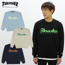 ＼スーパーSALE／スラッシャー THRASHER SINCE 1981 CREW SWEAT TH94116PL メンズ クルースウェット 父の日