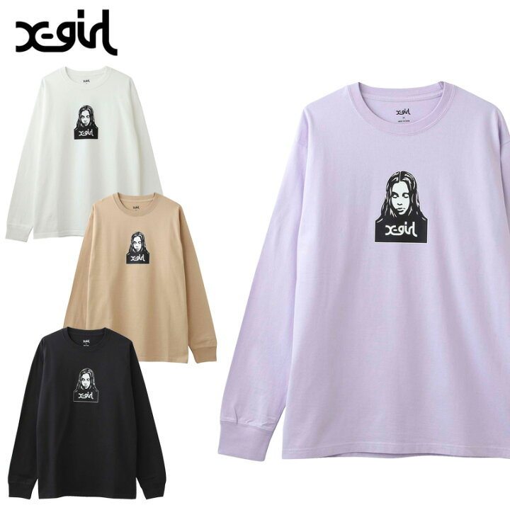 楽天市場】エックスガール Tシャツ X-girl FACE L/S TEE 長袖Tシャツ 