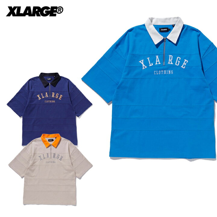楽天市場】エクストララージ X-LARGE RUGBY ZIP S/S SHIRT ラガー  