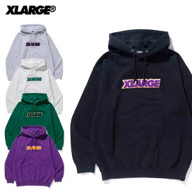 ＼タイムセール開催中／エクストララージ X-LARGE TWO TONE STANDARD LOGO PULLOVER HOODED SWEAT プルオーバーパーカー スウェット メンズ [AA]