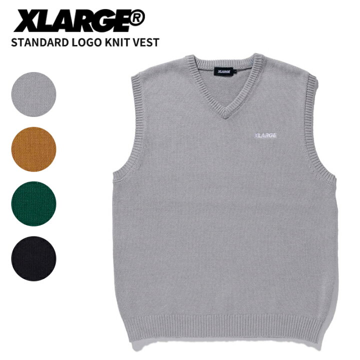 楽天市場】エクストララージ メンズ X-LARGE STANDARD LOGO KNIT VEST 