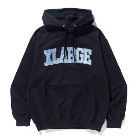 【4/23まで店内全品P5倍以上！】エクストララージ XLARGE COLLEGE LOGO HOODED SWEATSHIRT スウェットフーディー パーカー メンズ [AA]