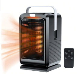 セラミックヒーター 小型 1000W ヒーター 足元 オフィス 卓上 マイナスイオン発生 涼風 温風 風量2段階 90°自動首振り タイマー リモコン 首振り 電気ファンヒーター セラミックファンヒーター 電気ストーブ 電気ヒーター洗面所暖房機