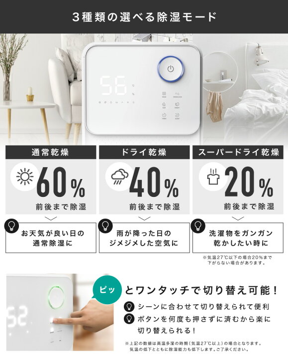 楽天市場】【SALE：金土日セール☆2000円OFF】除湿機 コンプレッサー式 