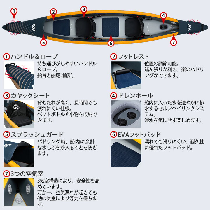 楽天市場】AQUA MARINA(アクアマリーナ)Tomahawk AIR-K 440 トマホーク 