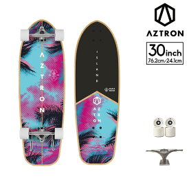 サーフスケート ボード 30""(76.2cm)　/　ISLAND アイランド 30　AZTRON(アストロン) ABEC9ベアリング スケボー Surfskate サーフィン