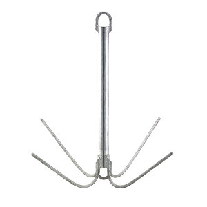 【1日ポイント+5倍】 赤松製錨AMA バーフッカーアンカー 4本爪 3kg