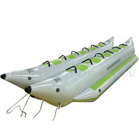 【全国どこでも送料無料】 バナナボート 10人乗り 2列 ウォータースレッド ホワイト トーイングチューブ