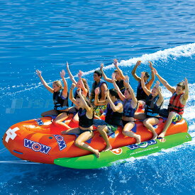 【送料無料】バナナボート クローズド バウ ウォータースレッド 業務用 10人乗 高耐久 トーイングチューブ スノーバナナ