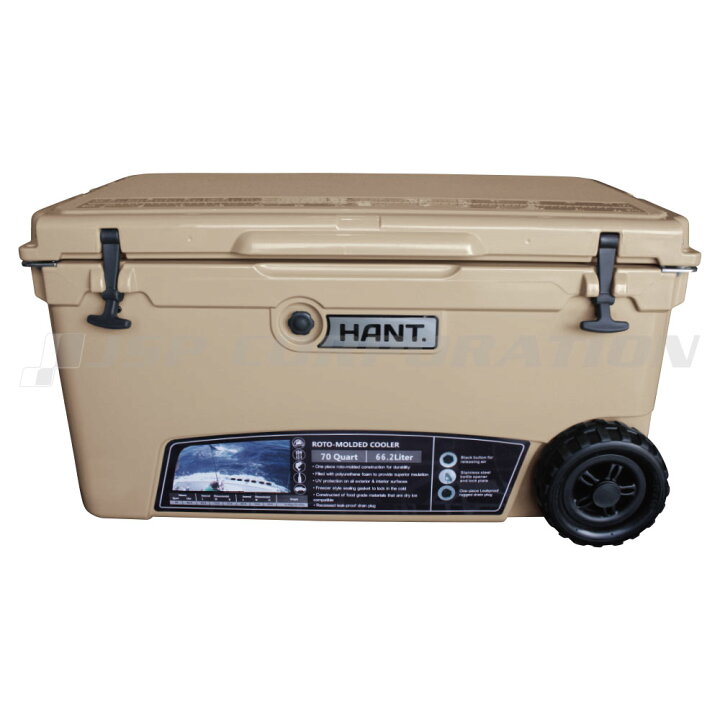 楽天市場】クーラーボックス 70QT(66.2L) キャスター付き / HANT 