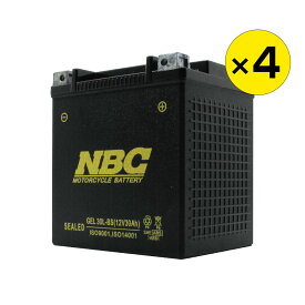 【10日最大P32倍】 NBC(エヌビーシー)GELバッテリー 30CL-B (23151015)4個セット