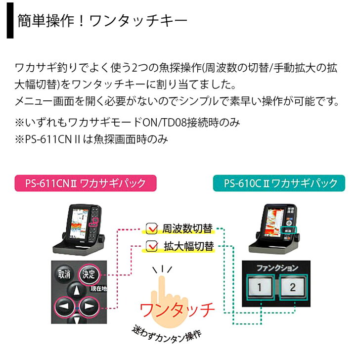 楽天市場】ホンデックス PS-610CII ワカサギパック TD08振動子セット 5 