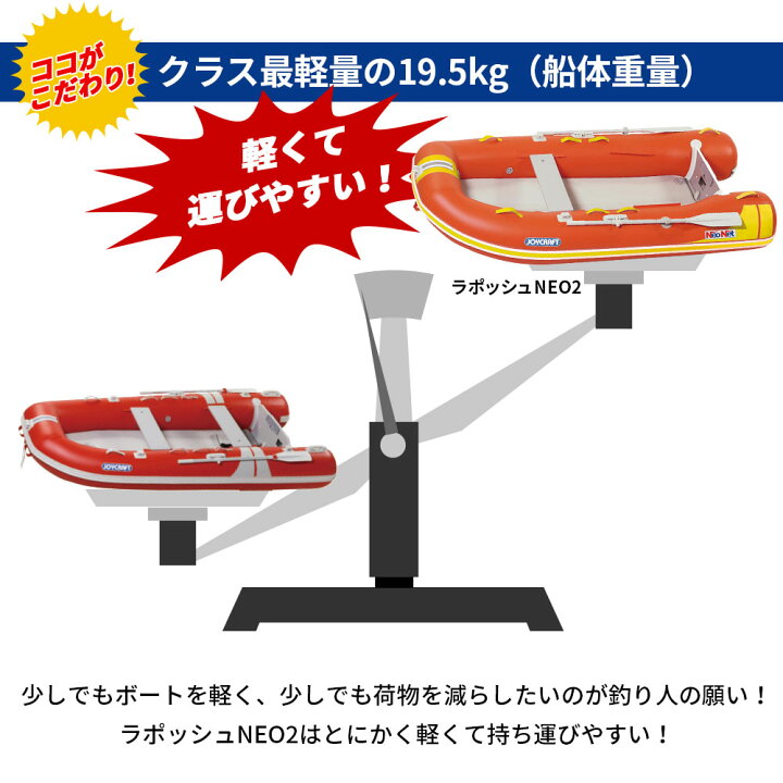 楽天市場】ラ ポッシュ290 NEO3 JSL-290NEO Dセット スズキ 2馬力船外 