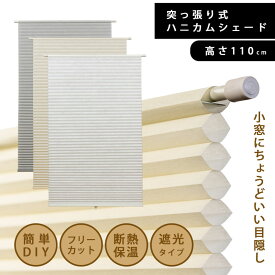 【窓断熱にオススメ】ハニカムシェード 突っ張り式 ハニカムスクリーン ロールスクリーン ハニカムブラインド 突っ張り棒 つっぱり 寒さ対策 断熱 保温 フリーカット 節電 スリット窓 小窓 簡単 DIY リフォーム 施主支給 neore / フリーカットハニカムシェード