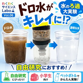 わくわくサイエンスLabo Vol.06 ドロ水がキレイに！？水のろ過大実験 ＜送料込み＞ 自由研究 実験キット ろ過実験 水のろ過 小学生 夏休み 理科 科学実験 STEM