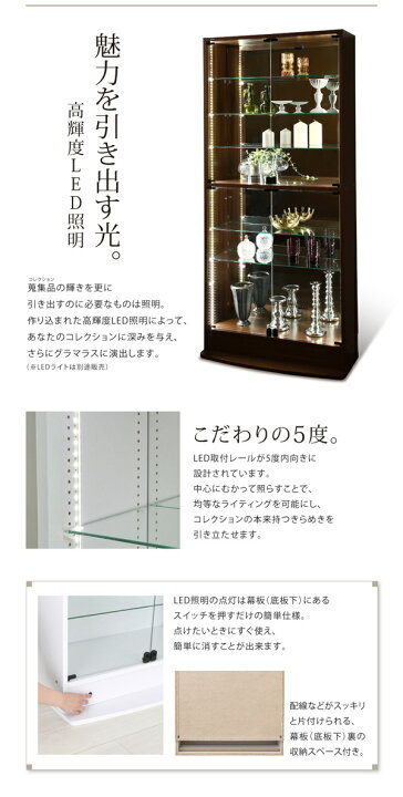 背面ミラー付き壁面コレクション収納 本体 上置きロータイプ付き 幅83.1 高さ225〜252 ワイドサイズ 本体+上置きロータイプセット 「収納 コレクションケース 壁面収納 コレクションラック ディスプレイケース フィギュアラック フィギュアケース LEDライト別途 ... 背面ミラー付き 壁面コレクション収納 本体 上置きロータイプ付き 幅54.1 高さ225?252 壁面収納 ディスプレイラック フィギュア 棚 コレクションラック