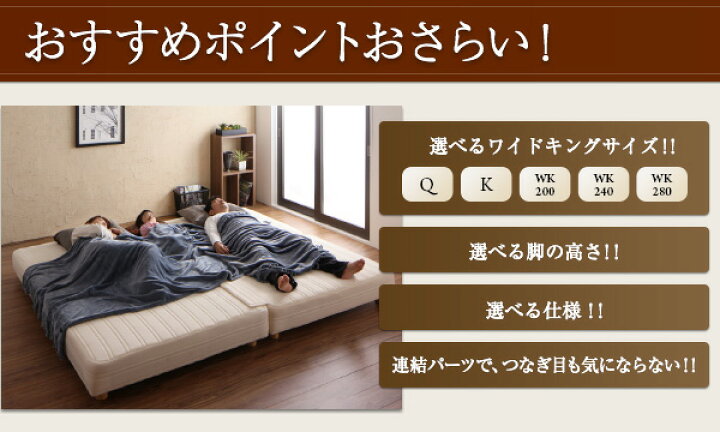 楽天市場】日本製ポケットコイルマットレスベッド MORE モア  