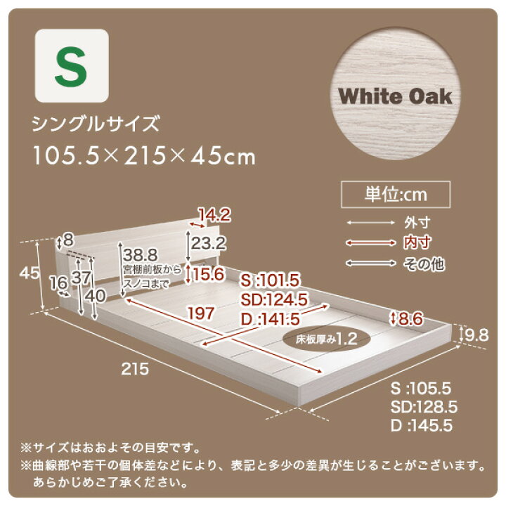 楽天市場】デザインフロアベッド Sサイズ 【Rite-リテ-】 インテリア  