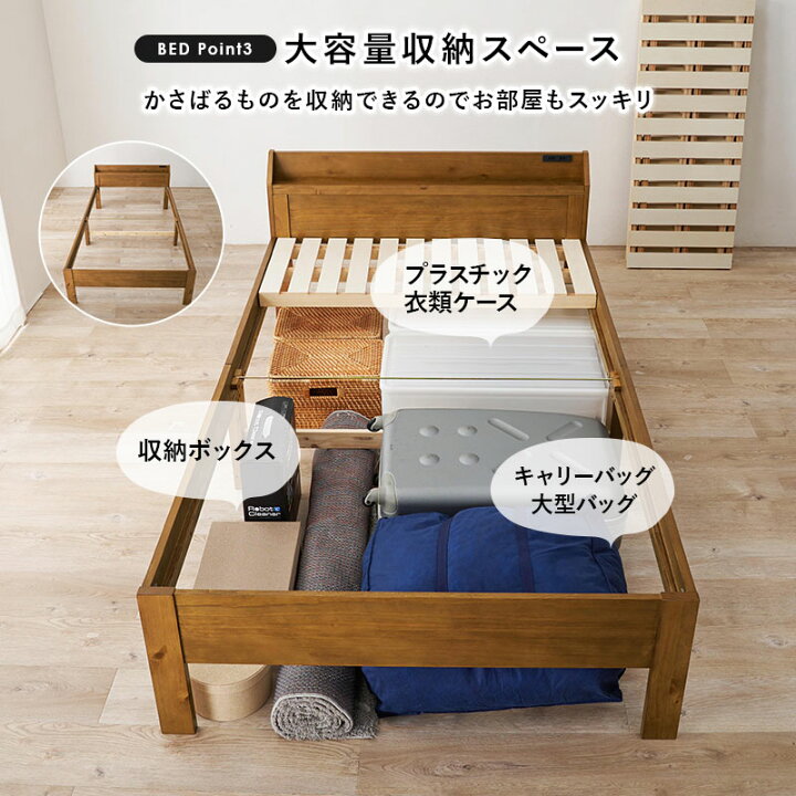 楽天市場】天然木 頑丈すのこベッド マットレス（ボンネルコイル）付 