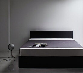 シンプルモダンデザイン・収納ベッド 【ZWART】ゼワート 【ボンネルコイルマットレス：レギュラー付き】 シングル　　「収納ベッド ベッド 」