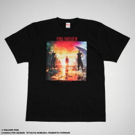 【スクウェアエニックス】ファイナルファンタジー VII リバース Tシャツ キーアート【2024年8月発売】[グッズ] ブラック