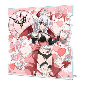 【シーズナルプランツ】戦姫絶唱シンフォギア XV 描き下ろし アクリル置時計 【雪音クリス】 小悪魔ウェイトレス【2025年10月発売】[グッズ]