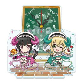 【シーズナルプランツ】戦姫絶唱シンフォギア XV ぷちちょこ ミニアクリル置時計 【月読調 & 暁切歌】 小悪魔ウェイトレス【2025年10月発売】[グッズ]
