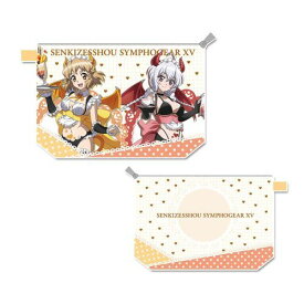 【シーズナルプランツ】戦姫絶唱シンフォギア XV 描き下ろし 撥水ポーチ 【立花響 & 雪音クリス】 小悪魔ウェイトレス【2025年11月発売】[グッズ]