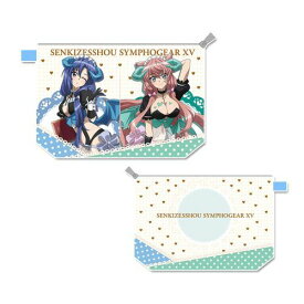 【シーズナルプランツ】戦姫絶唱シンフォギア XV 描き下ろし 撥水ポーチ 【風鳴翼 & マリア・カデンツァヴナ・イヴ】 小悪魔ウェイトレス【2025年11月発売】[グッズ]