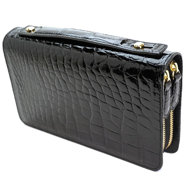 楽天市場】セカンドバッグ メンズ ワニ革 ダブルファスナー財布 本革  