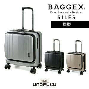 BAGGEX バジェックス 28L静音キャリーケース 男女兼用 オールシーズン ABS樹脂 ポリカーボネート ヘアライン加工 TSAロック 4輪 日乃本錠前 静音キャスター 機内持ち込み可 コミケ 出張 冠婚葬祭